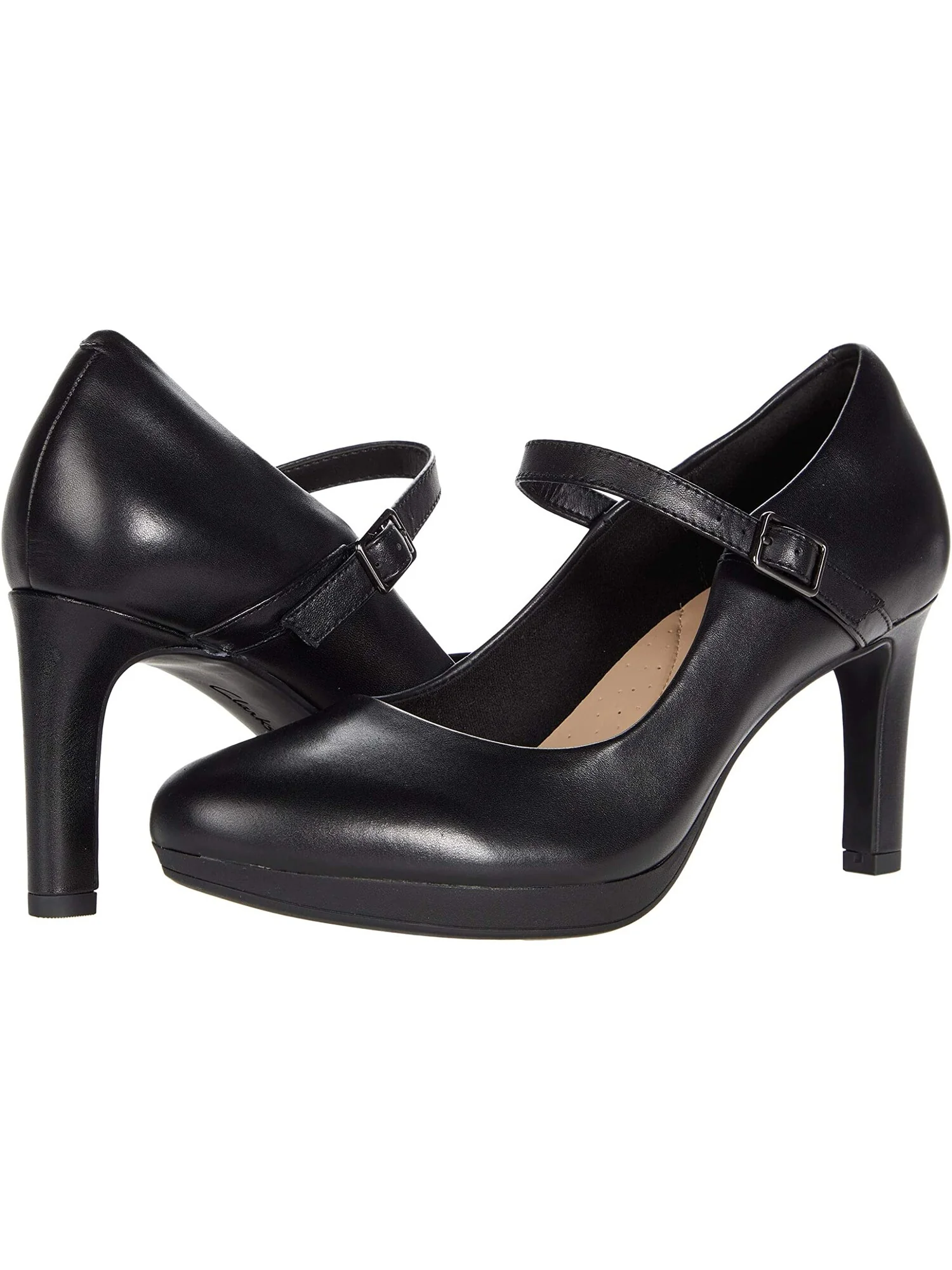 Туфли на каблуках Ambyr Shine Clarks, кожа — изображение 2 из 6, черный