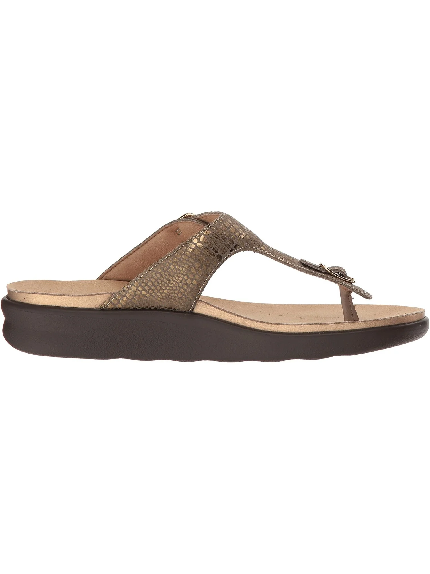 Сандалии SAS Sanibel Comfort Thong — изображение 3 из 3, оливковый золотистый