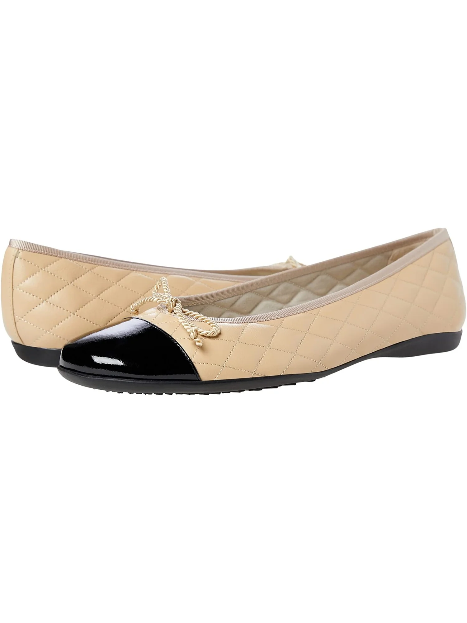 Туфли на плоской подошве French Sole PassportR Flat — изображение 2 из 2, черный/бежевый