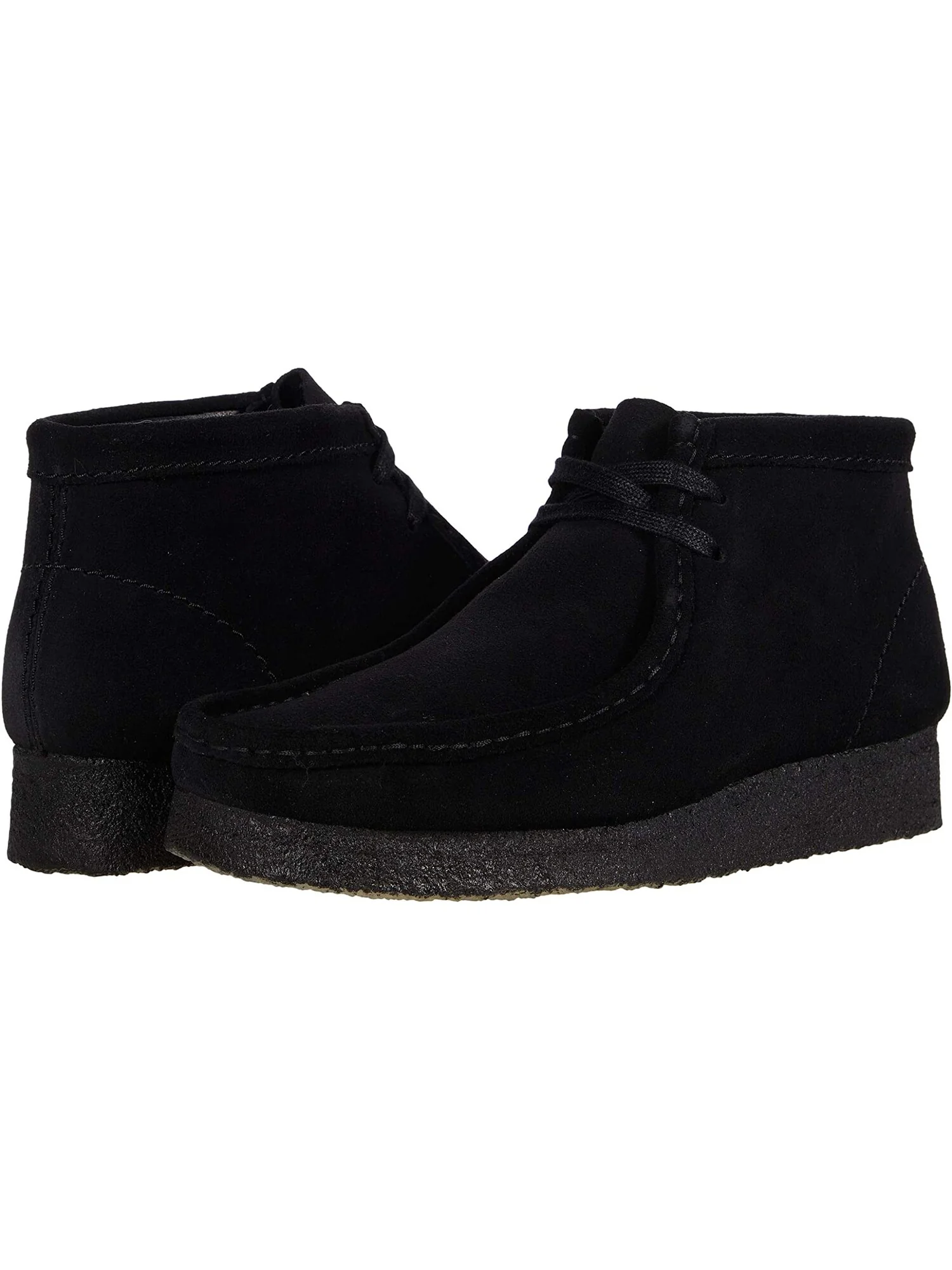 Ботинки Clarks Wallabee Boot низкие замшевые — изображение 2 из 6, черный