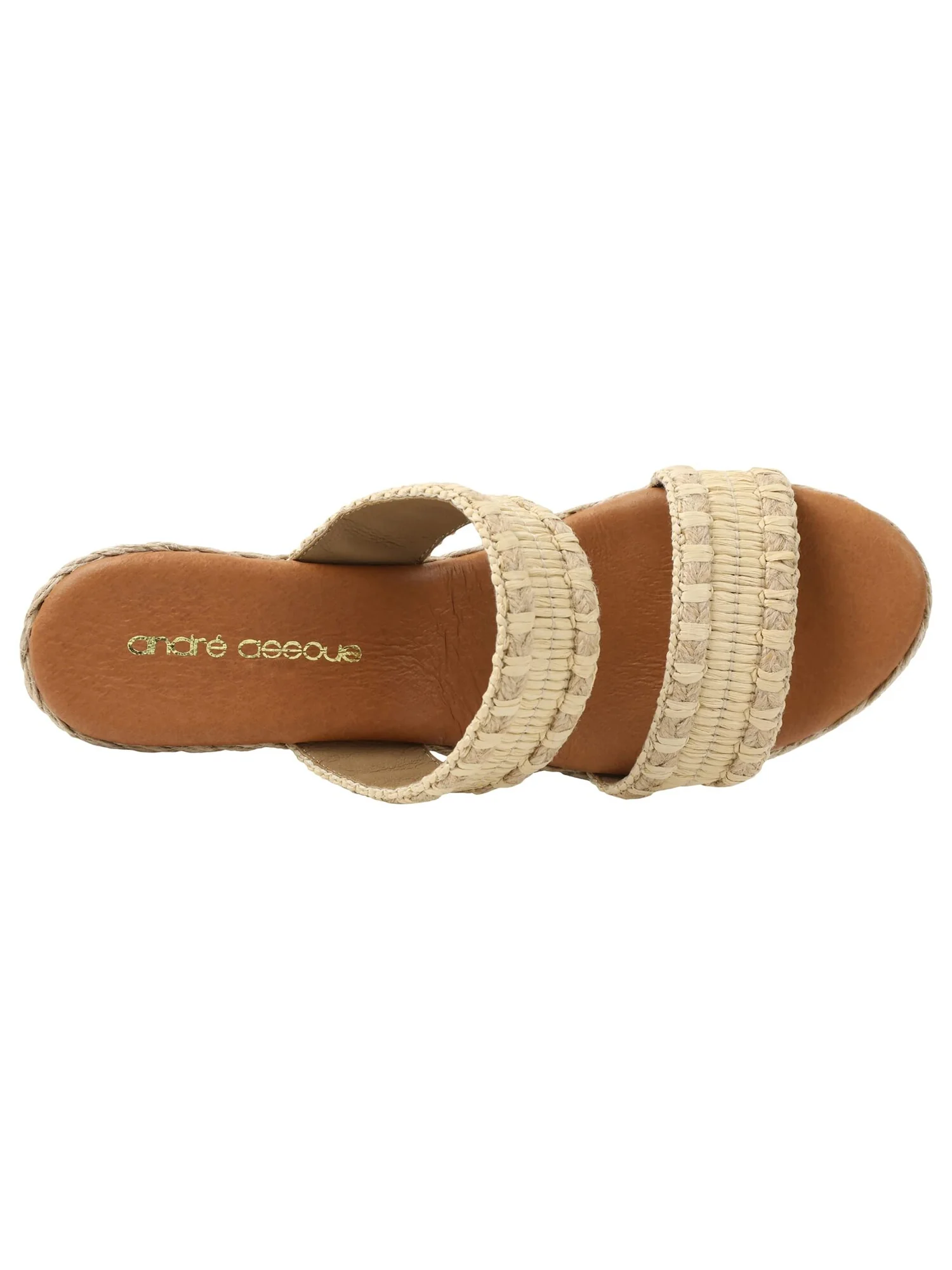 Туфли на каблуке Andre Assous Nolita Raffia — изображение 3 из 6, бежевый