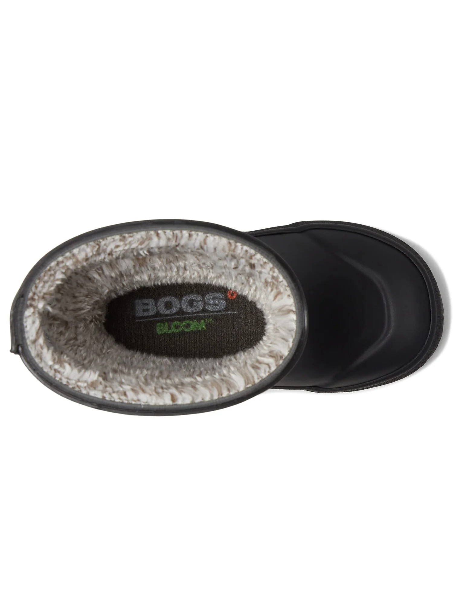 Ботинки Bogs Kids Rain Boot Plush (Toddler/Little Kid/Big Kid) — изображение 5 из 6, черный