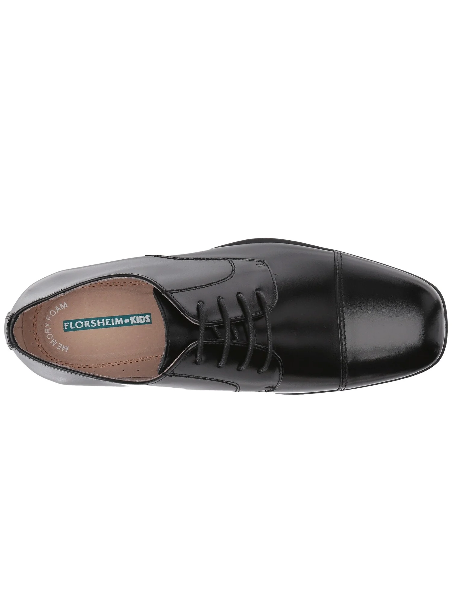 Оксфорды Florsheim Kids Reveal Cap Toe Ox, Jr. (Toddler/Little Kid/Big Kid) — изображение 5 из 7, черный