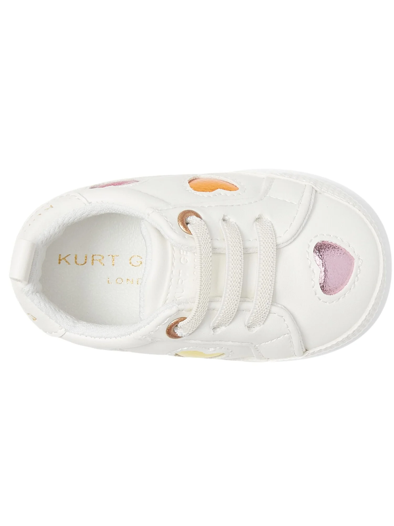 Кроссовки Kurt Geiger London Kids Lane Love (Infant/Toddler) — изображение 6 из 6, белый