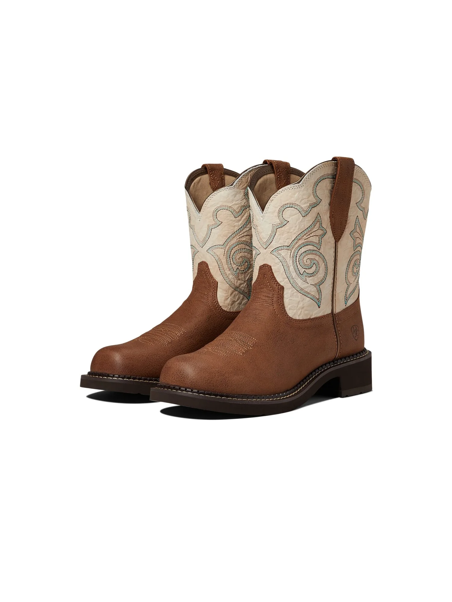 Сапоги женские Ariat Fatbaby Heritage Tess ковбойские — изображение 1 из 6, бежевый