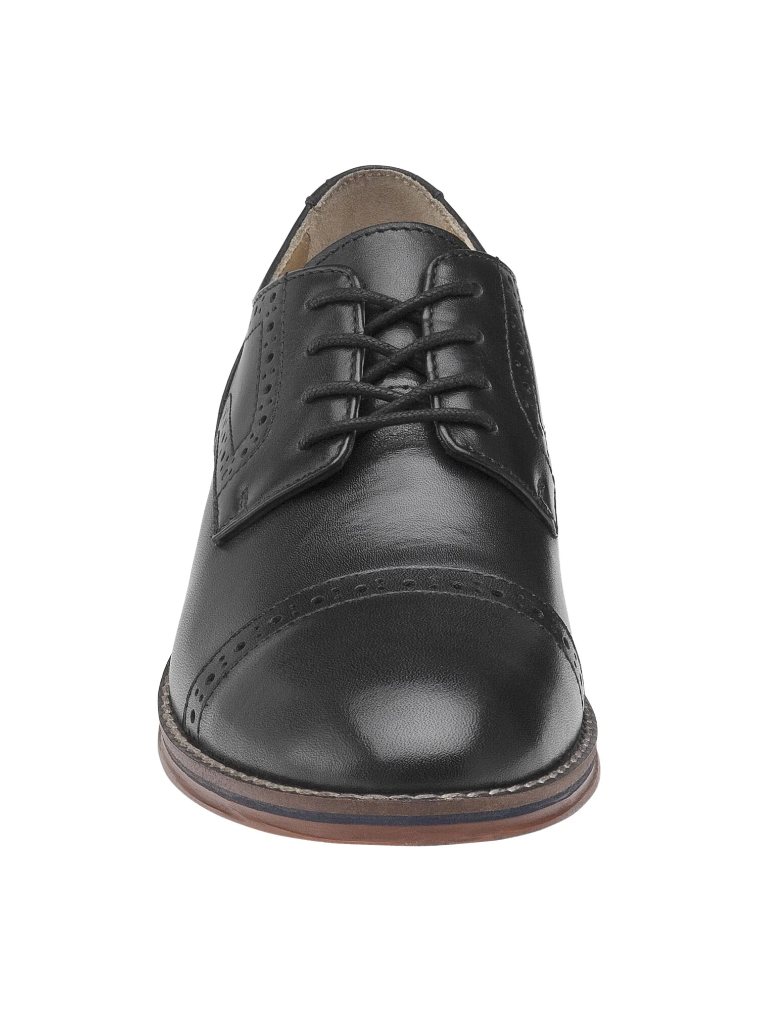 Оксфорды Johnston & Murphy Kids Conard Cap Toe (Little Kid/Big Kid) — изображение 3 из 6, черный
