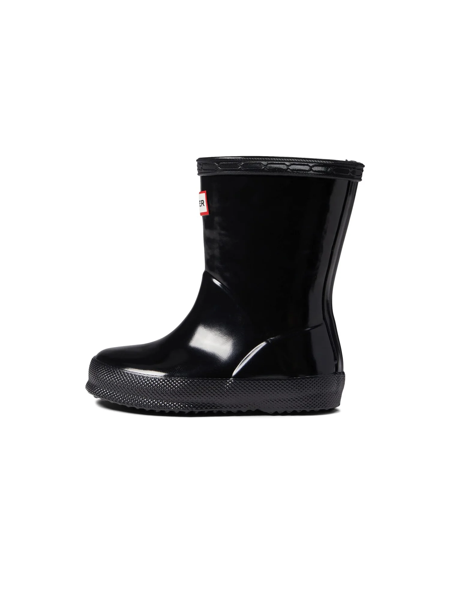 Ботинки Hunter Kids First Classic Gloss (Toddler/Little Kid) — изображение 2 из 6, черный