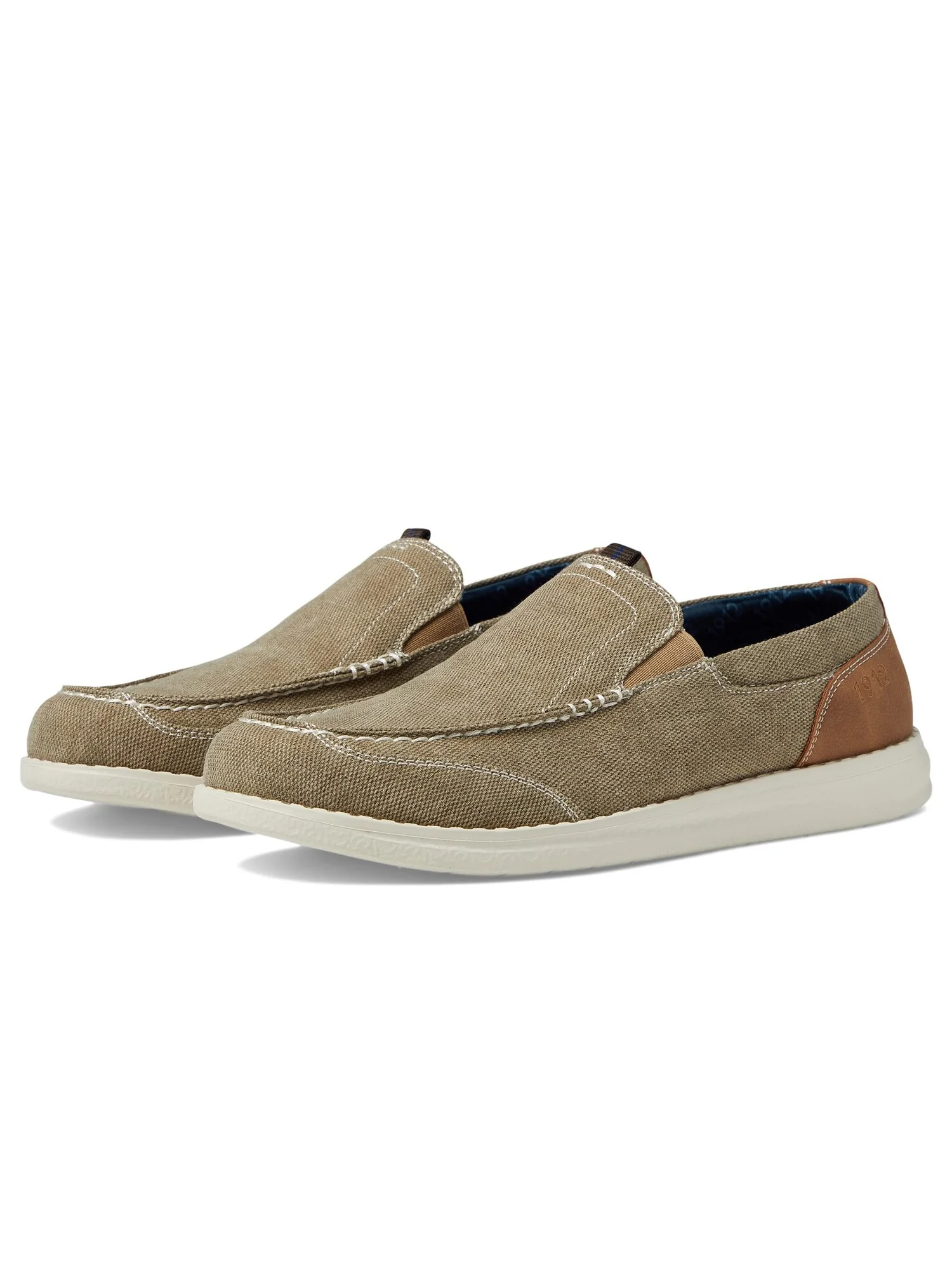 Лоферы Nunn Bush Brewski Canvas Moccasin Toe Venetian Slip-On — изображение 2 из 4, серый