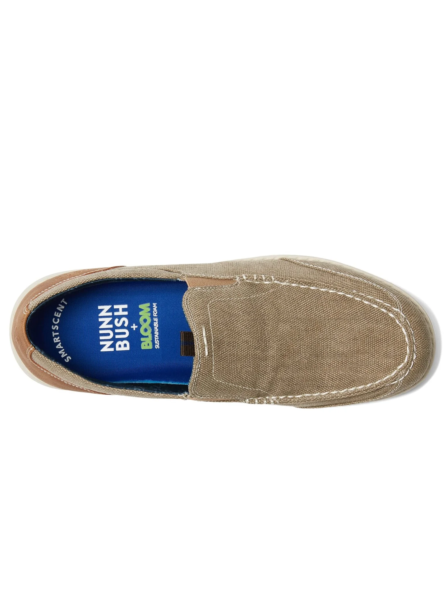 Лоферы Nunn Bush Brewski Canvas Moccasin Toe Venetian Slip-On — изображение 4 из 4, серый