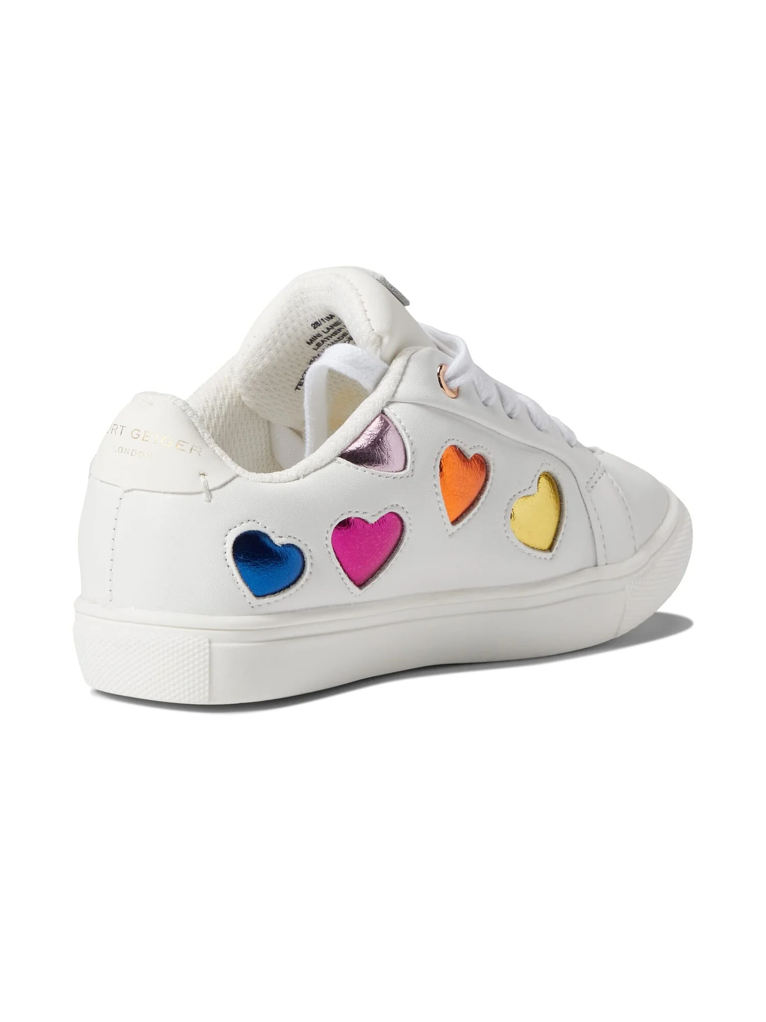 Кроссовки Kurt Geiger London Kids Mini Lane Love (Toddler/Little Kid/Big Kid) — изображение 4 из 6, белый