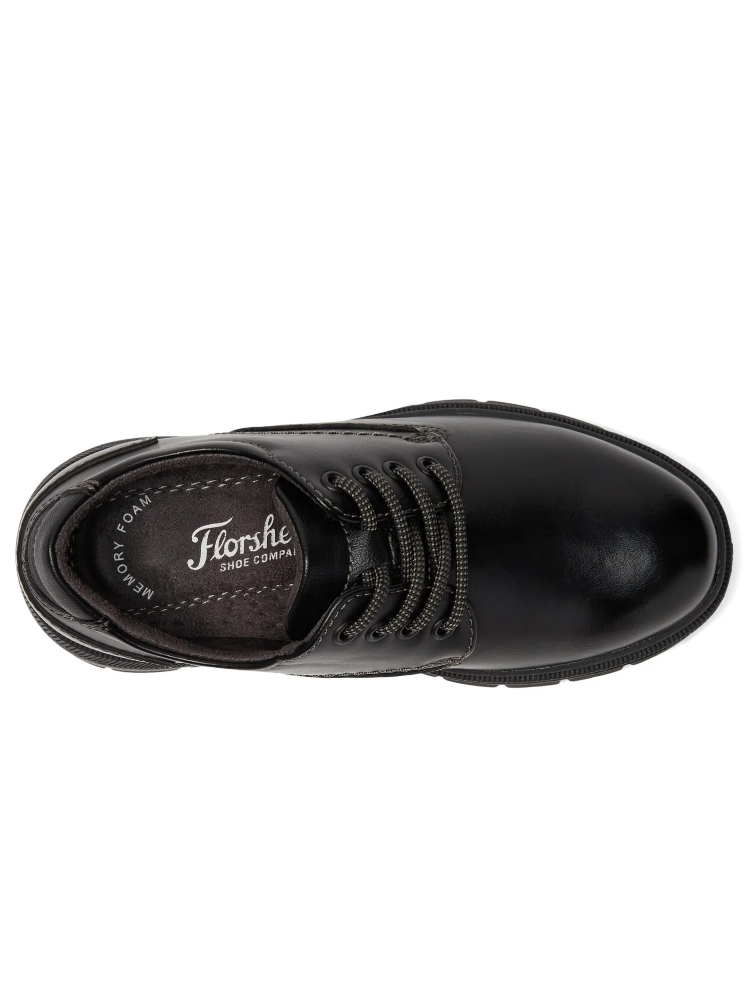 Оксфорды Florsheim Kids Lookout Jr. Plain Toe Oxford (Little Kid/Big Kid) — изображение 4 из 6, черный