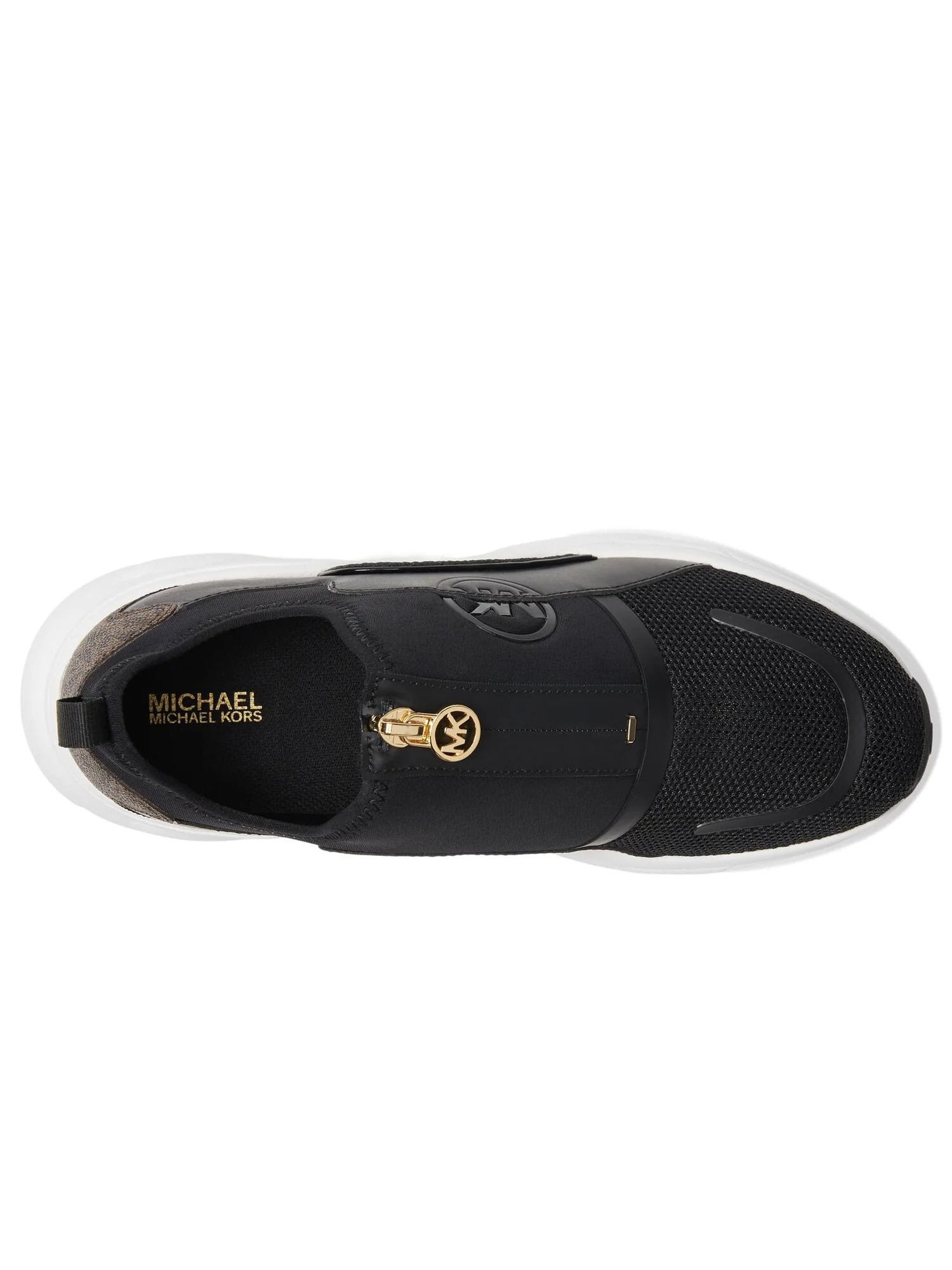 Кроссовки MICHAEL Michael Kors Sami Zip Trainer — изображение 3 из 4, коричневый мульти