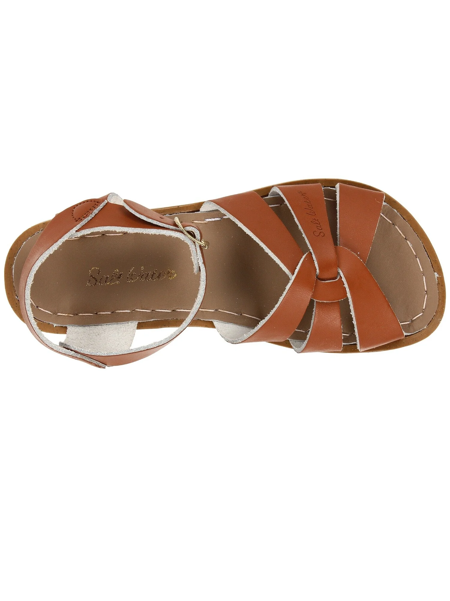 Сандалии Salt Water Sandal by Hoy Shoes The Original Sandal (Toddler/Little Kid) — изображение 2 из 7, бежевый