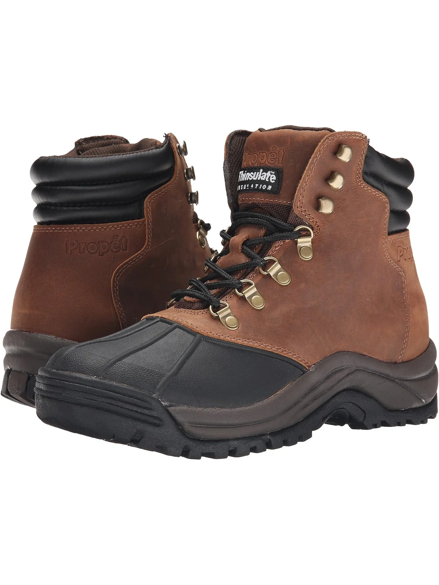 Ботинки Propet Blizzard Mid Lace — изображение 1 из 4, коричневый/черный