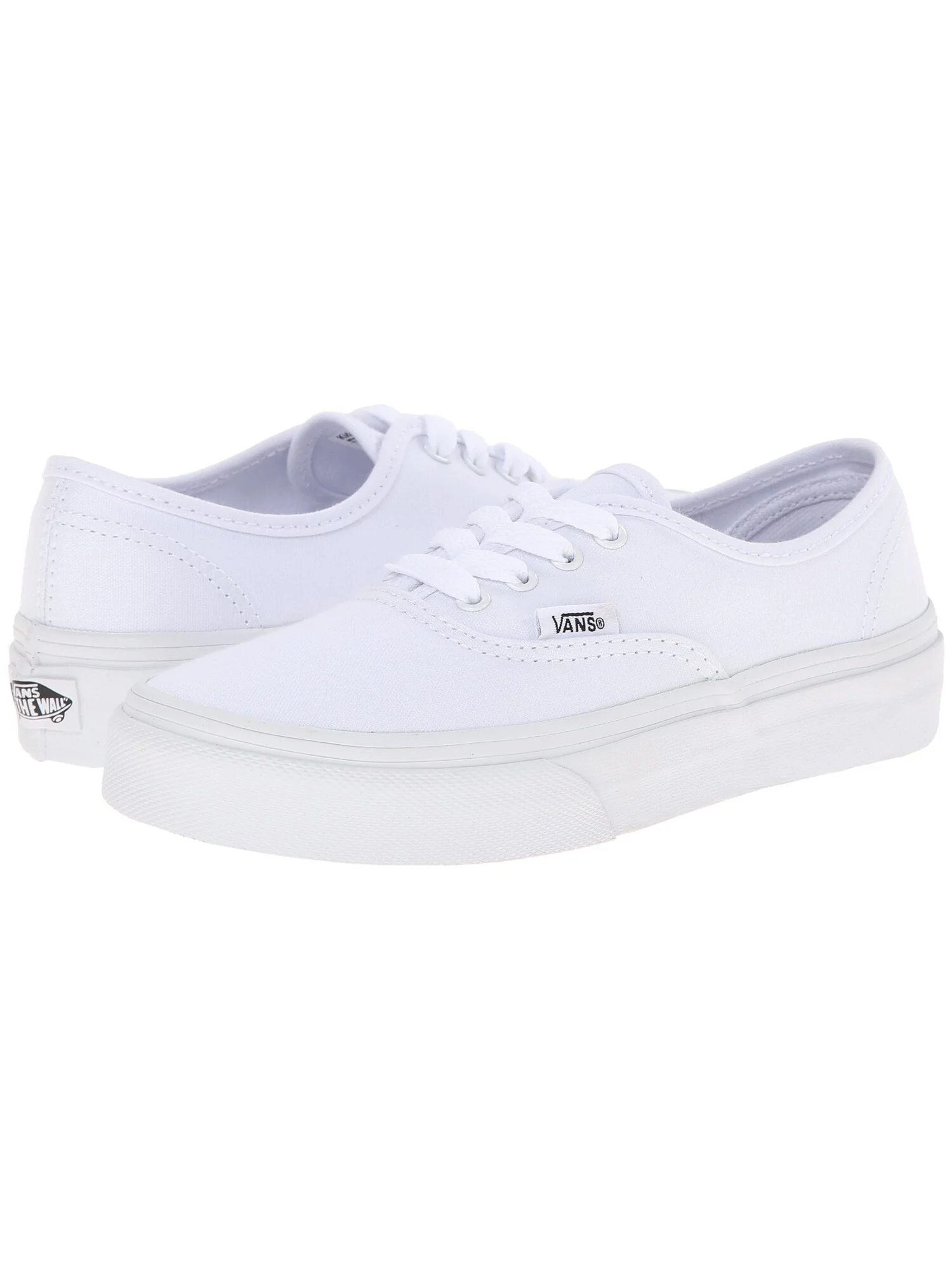 Кроссовки Vans Kids Authentic (Little Kid/Big Kid) — изображение 3 из 7, белый