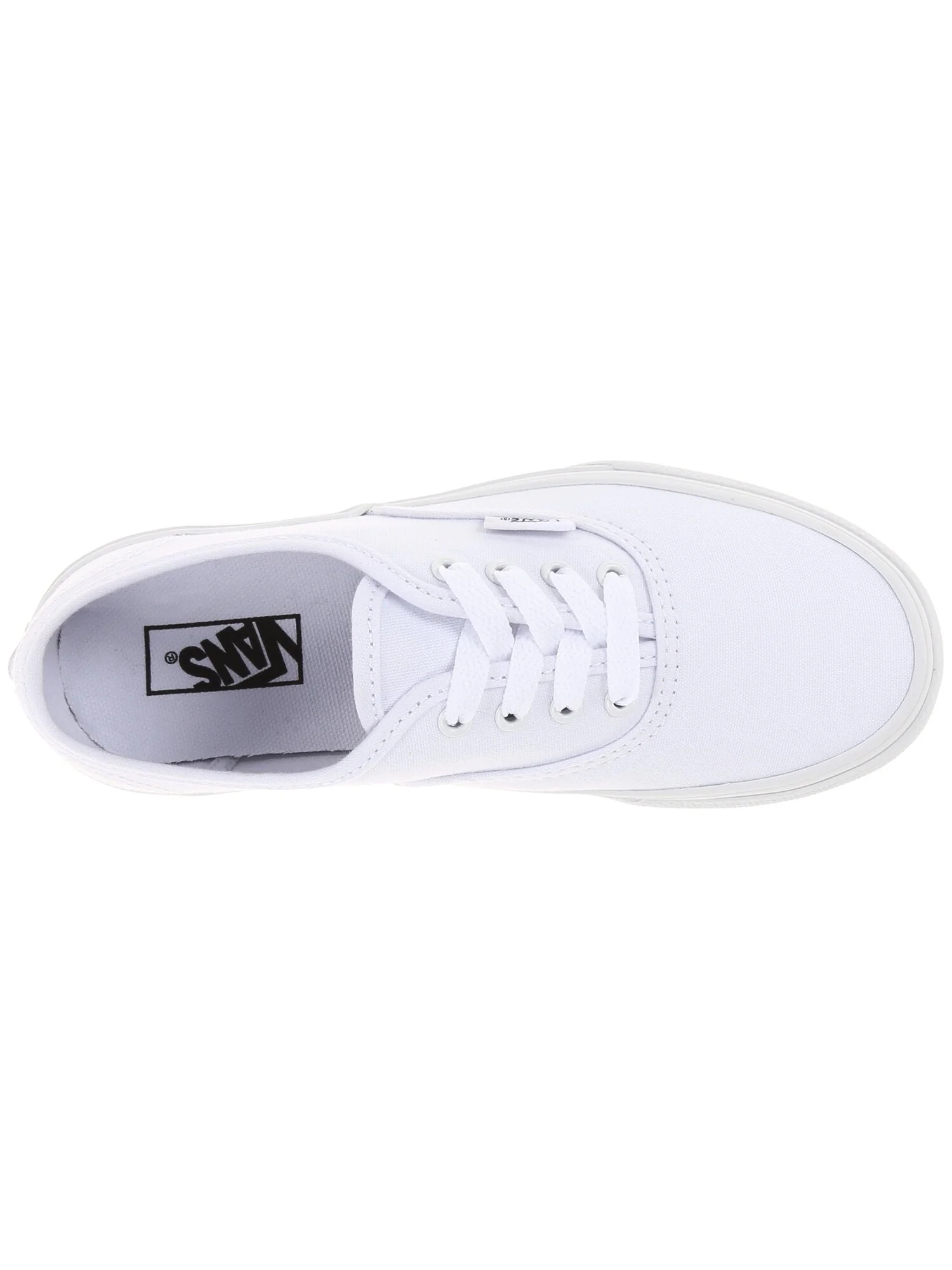 Кроссовки Vans Kids Authentic (Little Kid/Big Kid) — изображение 4 из 7, белый