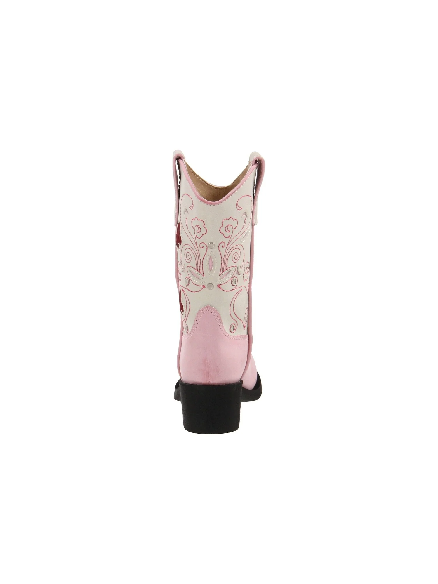 Ботинки Roper Kids Western Lights Cowboy Boots (Toddler/Little Kid) — изображение 4 из 7, розовый