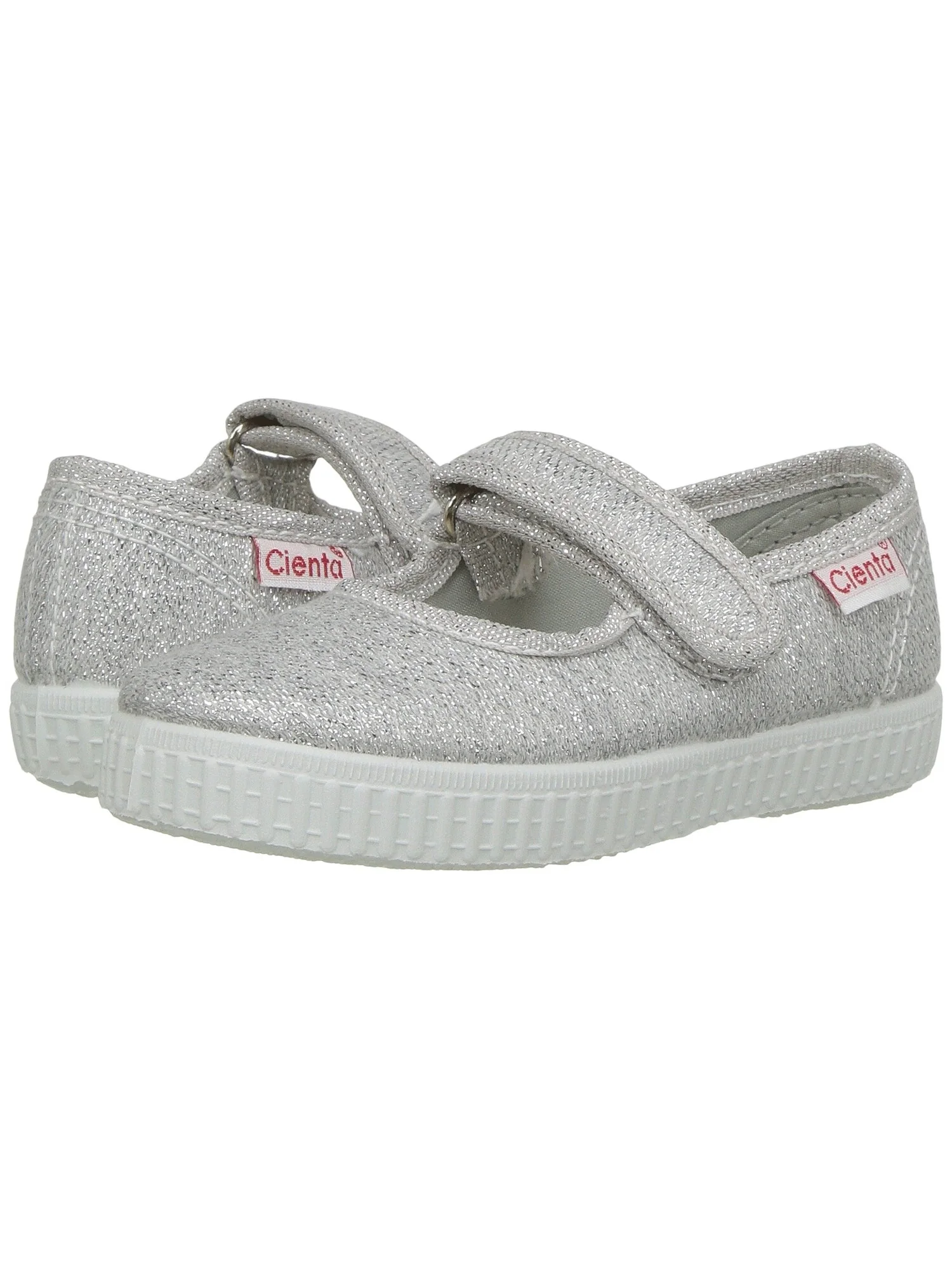 Кроссовки Cienta Kids Shoes 56013 (Infant/Toddler/Little Kid/Big Kid) — изображение 4 из 7, серебряный