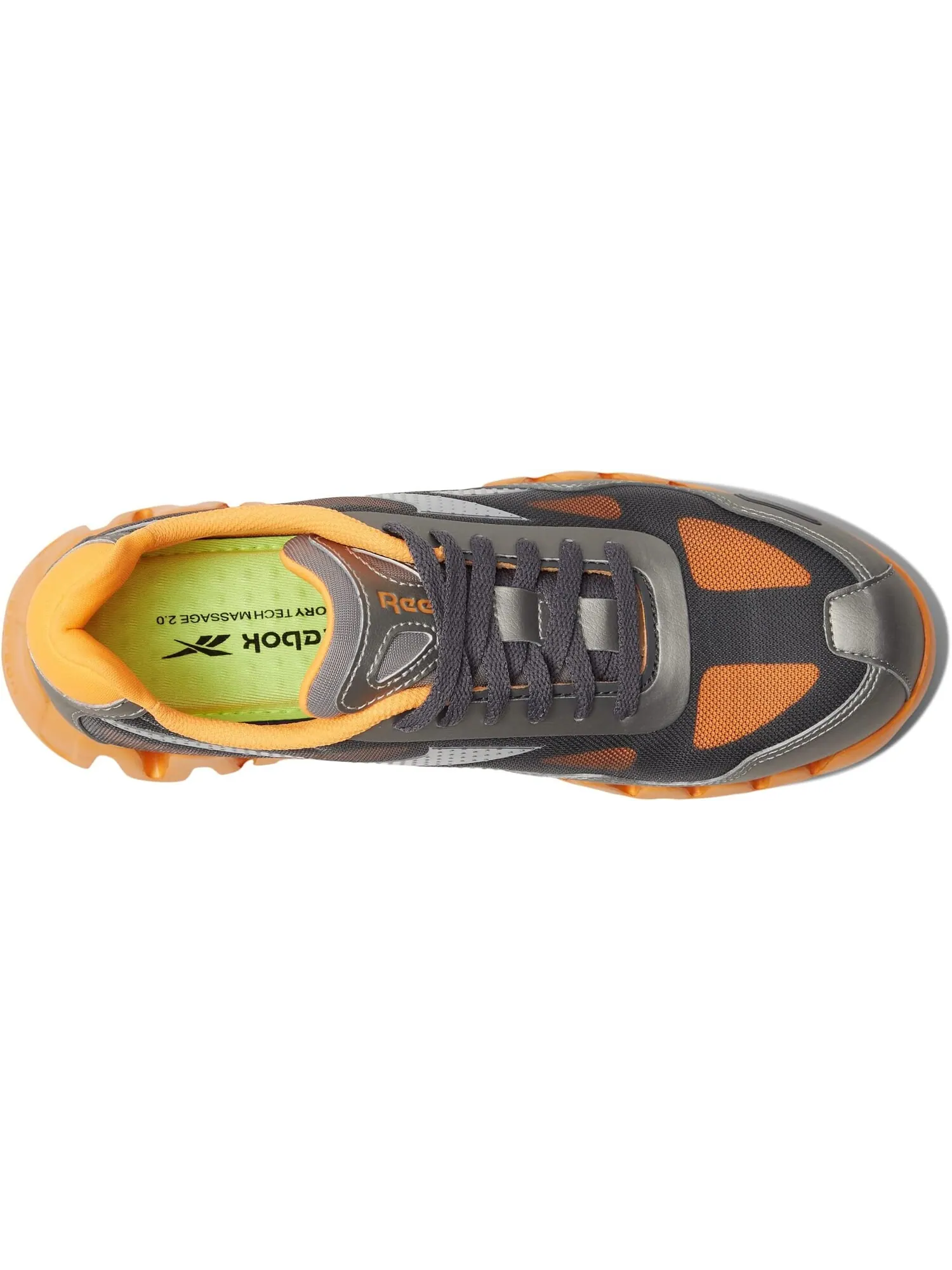Кроссовки Reebok Work Zig Pulse Work EH Comp Toe — изображение 2 из 4, серебристый/оранжевый