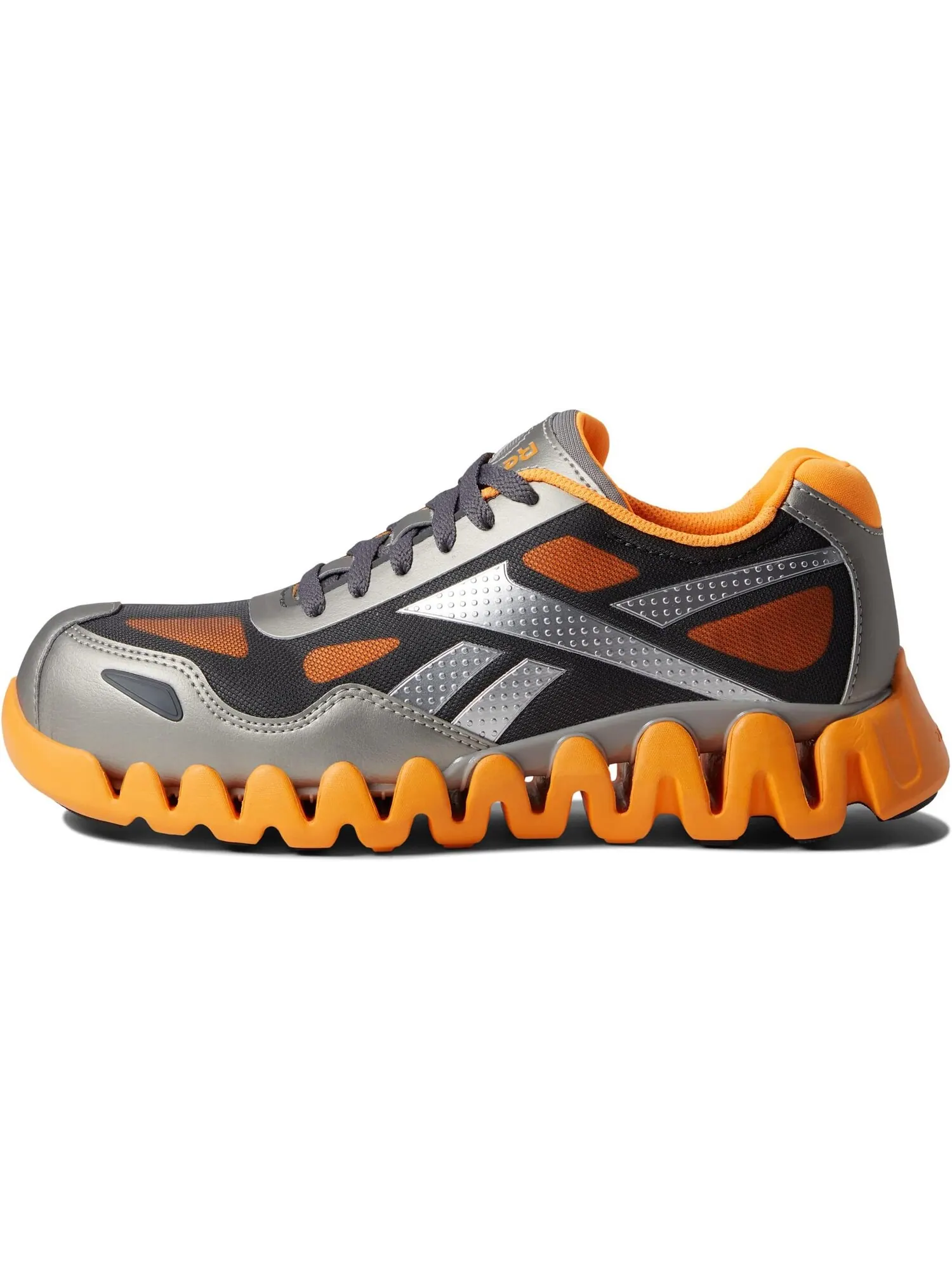 Кроссовки Reebok Work Zig Pulse Work EH Comp Toe — изображение 4 из 4, серебристый/оранжевый