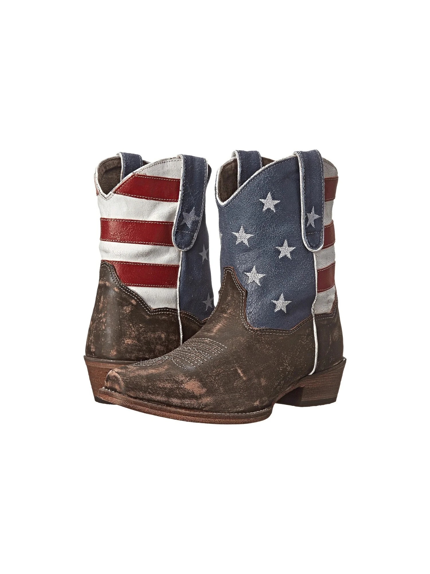 Ботинки Roper American Flag Shorty — изображение 2 из 7, коричневый
