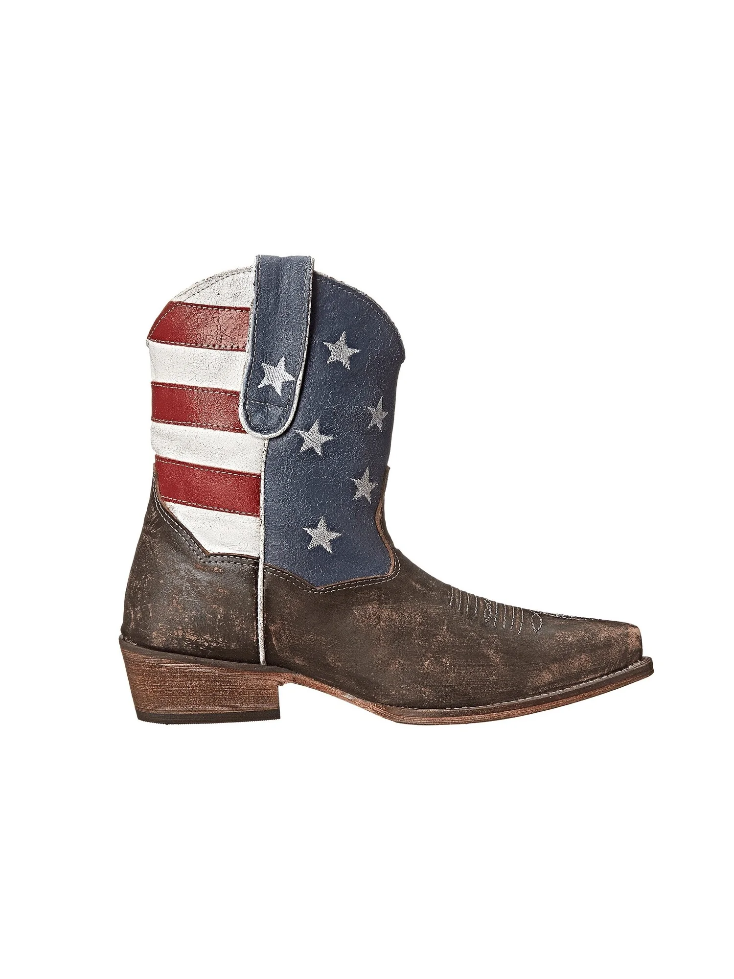 Ботинки Roper American Flag Shorty — изображение 3 из 7, коричневый