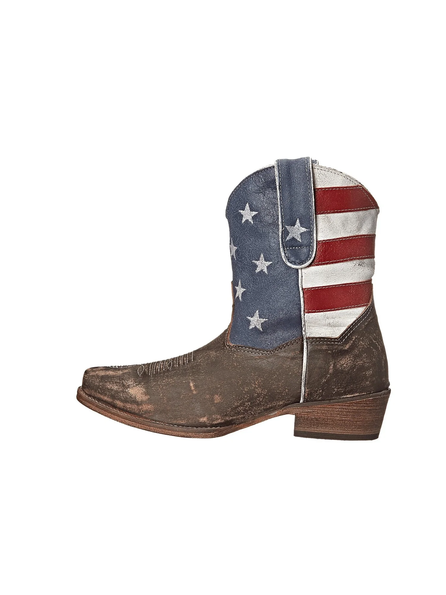 Ботинки Roper American Flag Shorty — изображение 4 из 7, коричневый