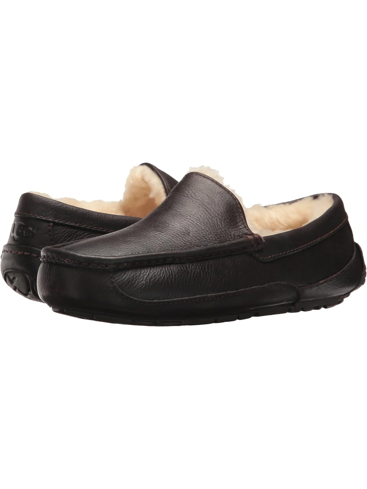 Тапочки UGG Ascot Leather — изображение 1 из 4, фарфоровый чай