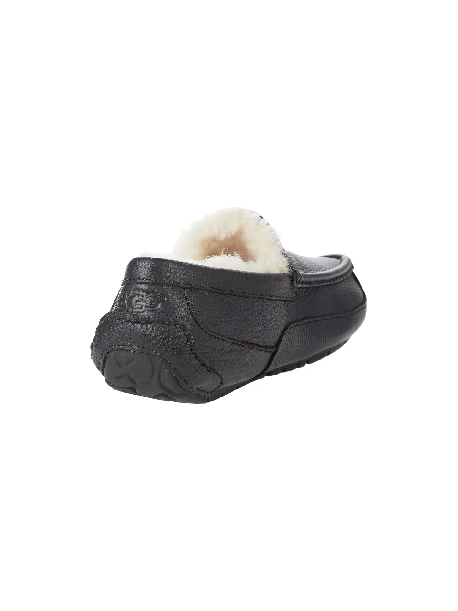 Тапочки UGG Ascot Leather — изображение 2 из 4, черный