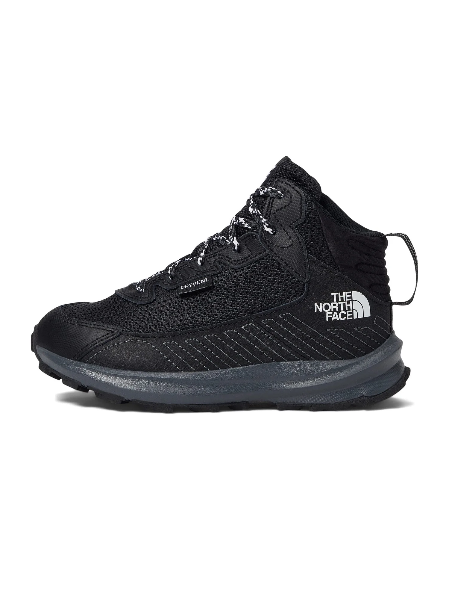 Треккинговая обувь The North Face Kids Fastpack Hiker Mid Waterproof (Little Kid/Big Kid) — изображение 2 из 5, черный