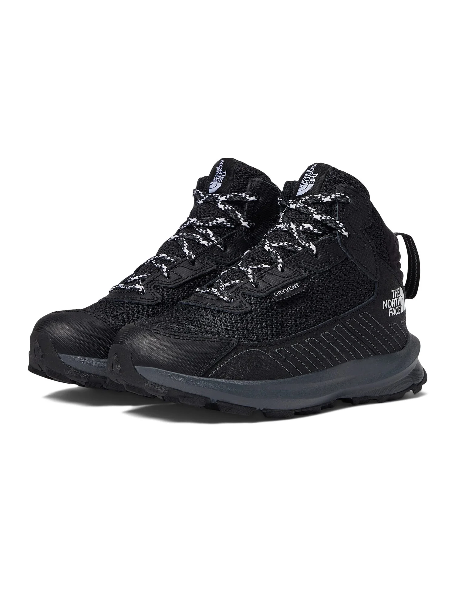 Треккинговая обувь The North Face Kids Fastpack Hiker Mid Waterproof (Little Kid/Big Kid) — изображение 4 из 5, черный