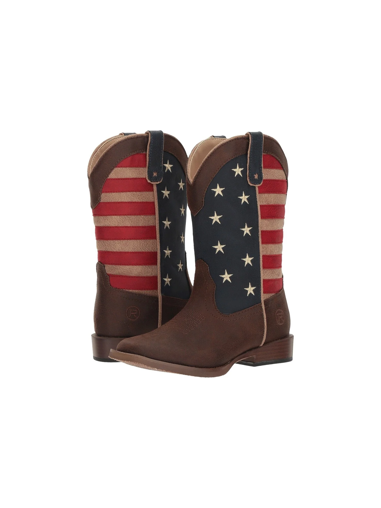 Ботинки Roper Kids American Patriot (Toddler/Little Kid) — изображение 4 из 7, серый