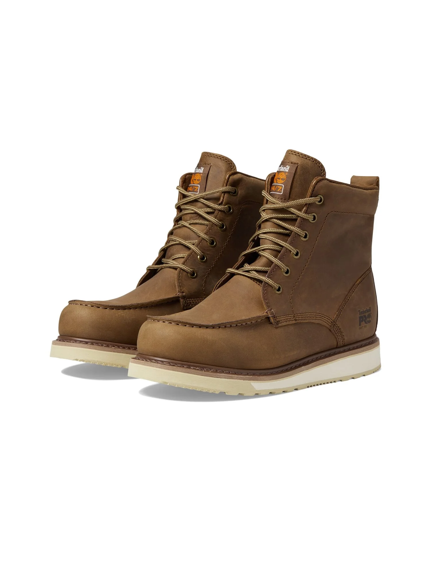 Рабочие ботинки мужские Timberland PRO Wedge 6 дюймов, с защитой от электрического тока — изображение 3 из 6, коричневый