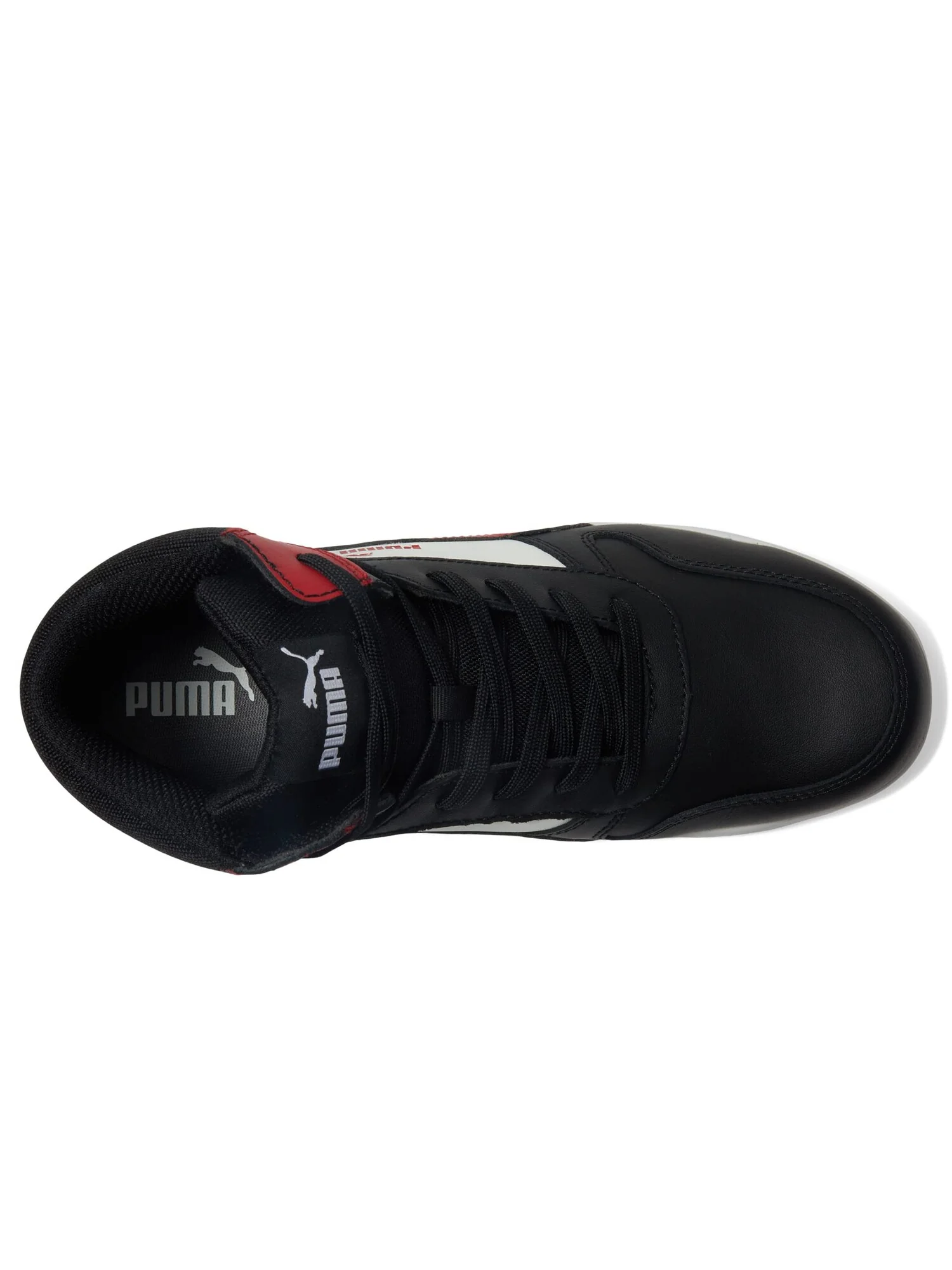 Кроссовки PUMA Safety Frontcourt Leather Mid ASTM EH — изображение 4 из 6, красный