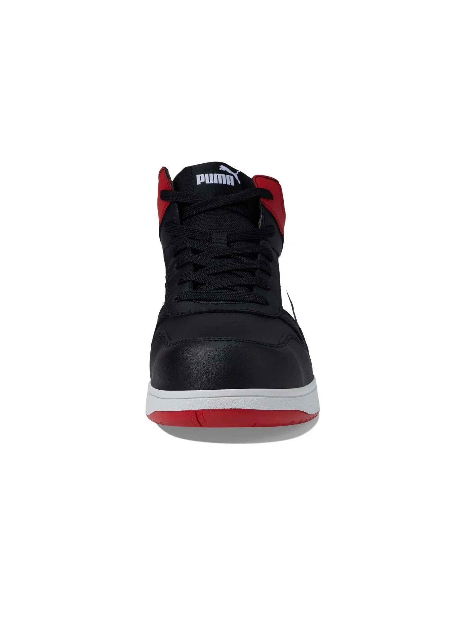 Кроссовки PUMA Safety Frontcourt Leather Mid ASTM EH — изображение 6 из 6, красный