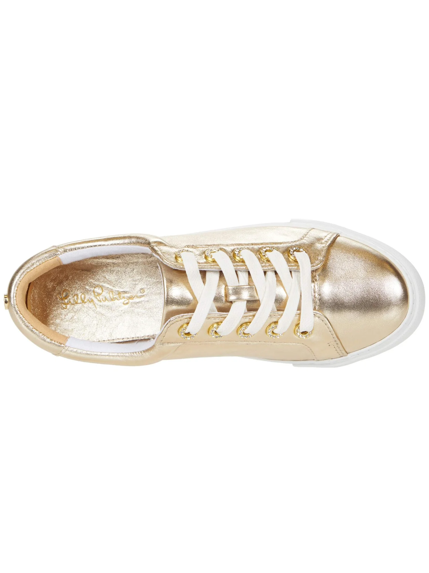 Кроссовки Lilly Pulitzer Lux Hallie Sneaker — изображение 2 из 4, золотистый металлик