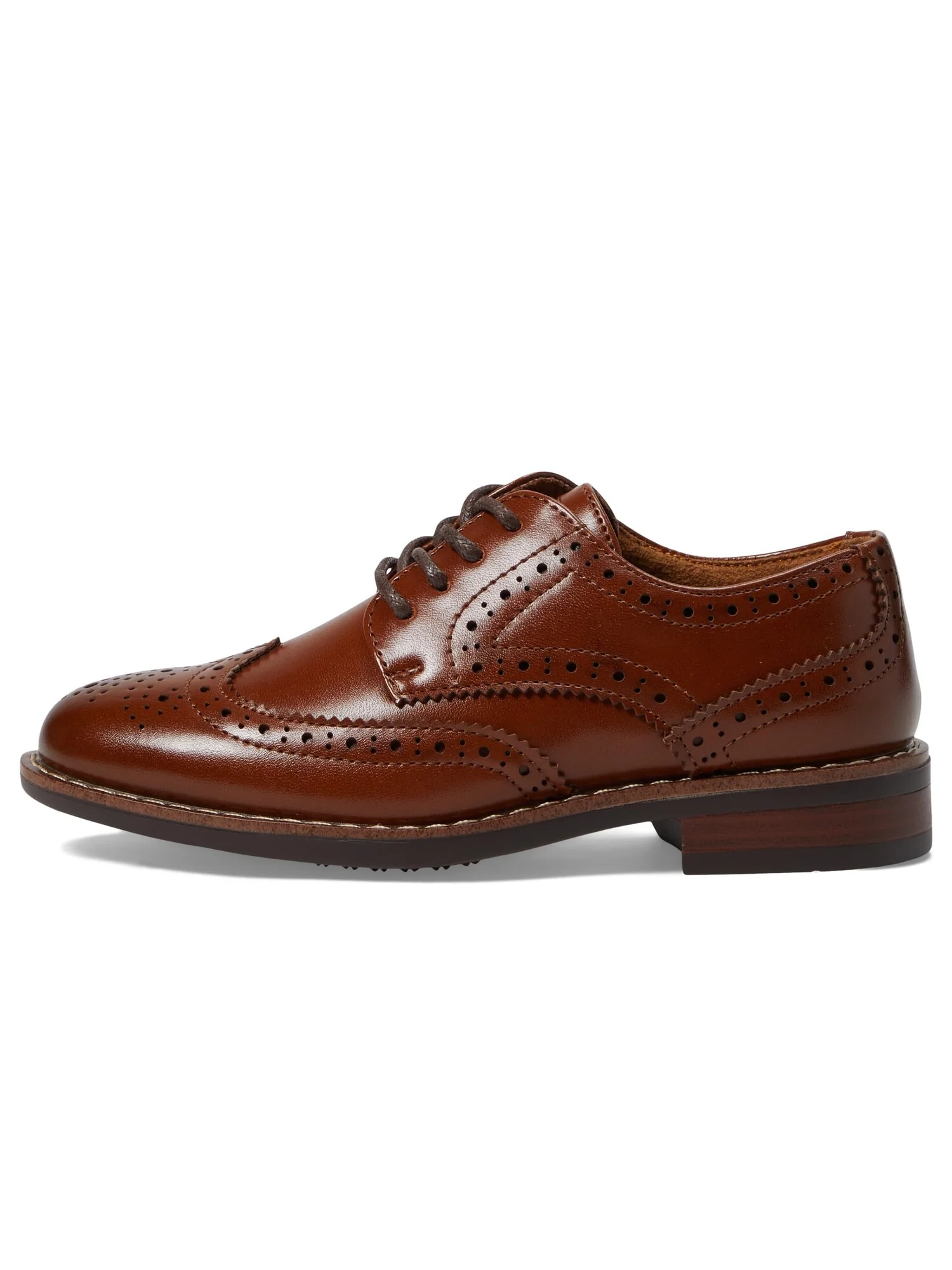 Оксфорды Florsheim Kids Rucci Jr. Wing Tip Oxford (Toddler/Little Kid/Big Kid) — изображение 3 из 6, коричневый