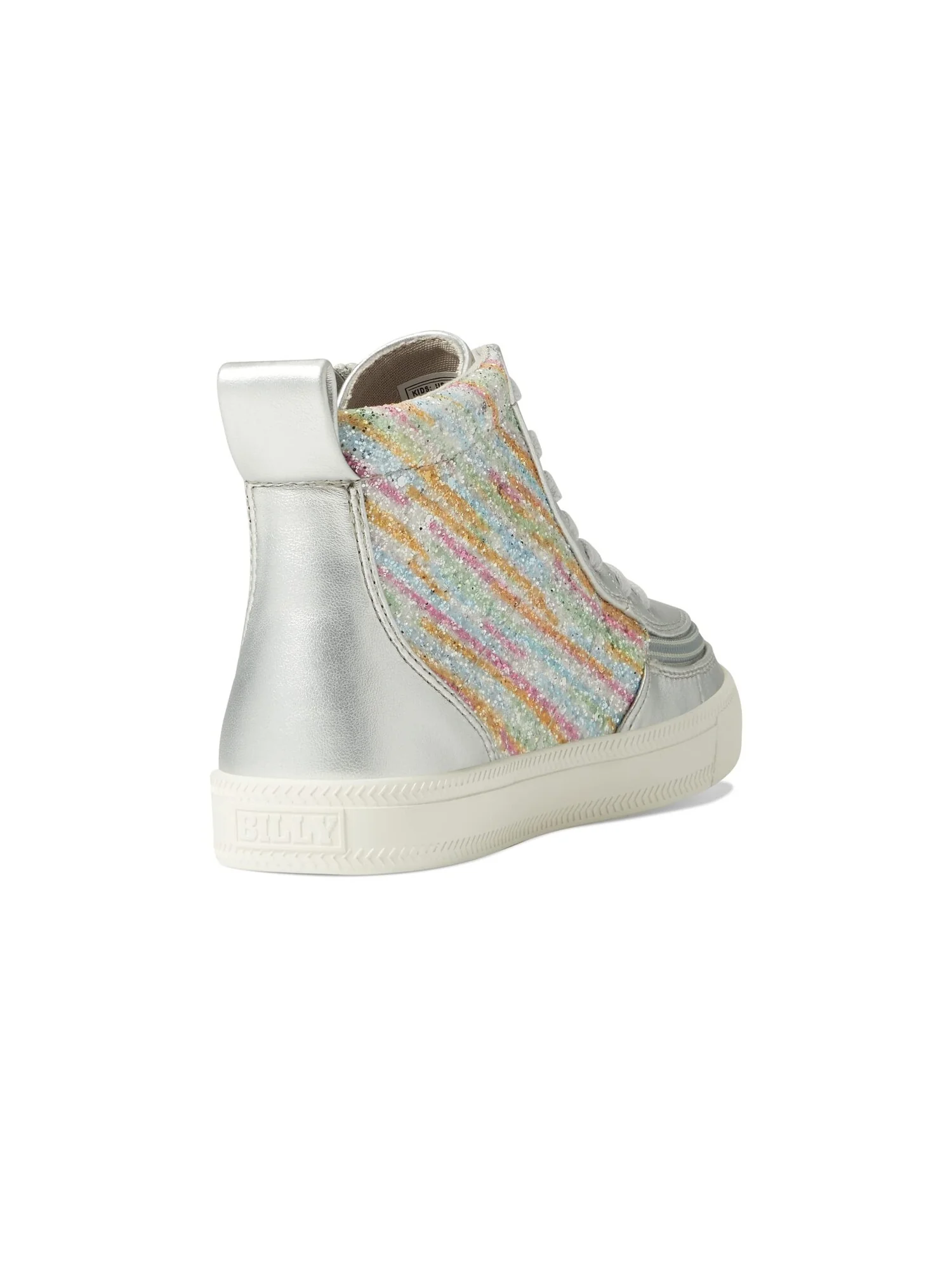 Кроссовки BILLY Footwear Kids Classic Lace High (Little Kid/Big Kid) — изображение 2 из 6, серебряный