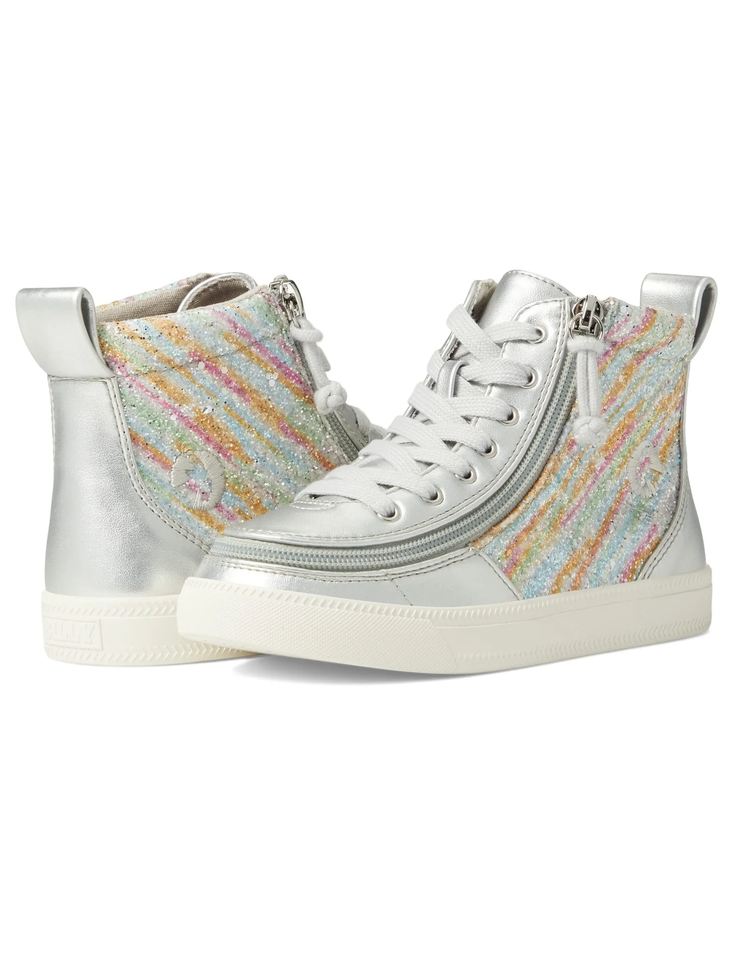 Кроссовки BILLY Footwear Kids Classic Lace High (Little Kid/Big Kid) — изображение 4 из 6, серебряный