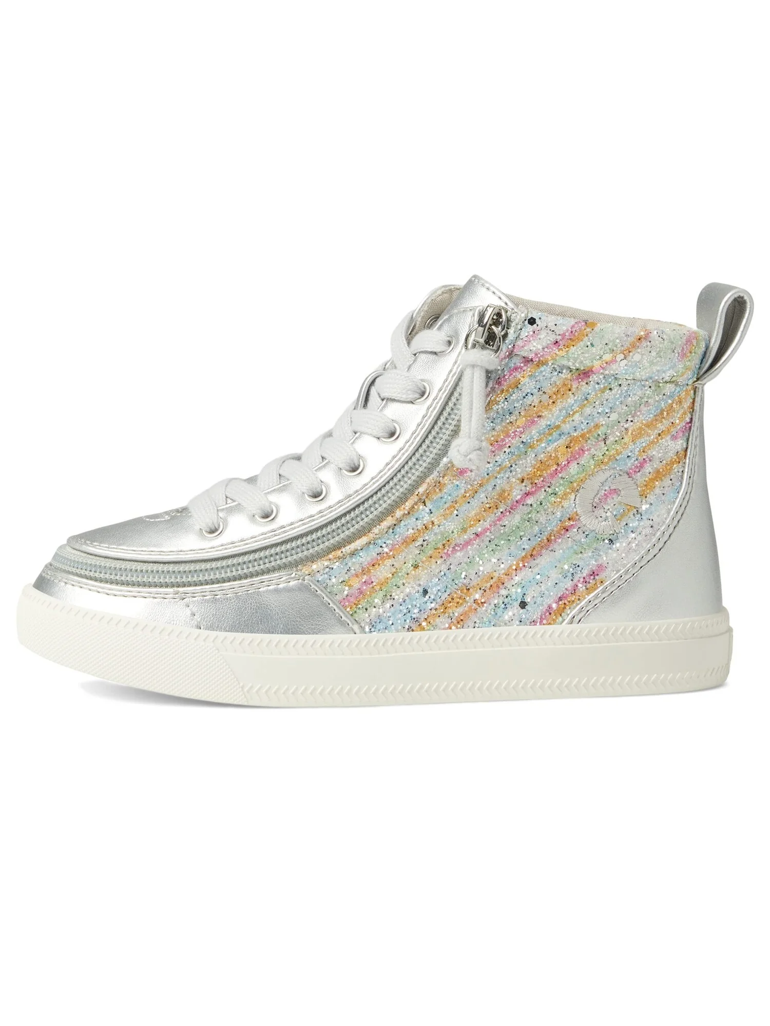 Кроссовки BILLY Footwear Kids Classic Lace High (Little Kid/Big Kid) — изображение 5 из 6, серебряный