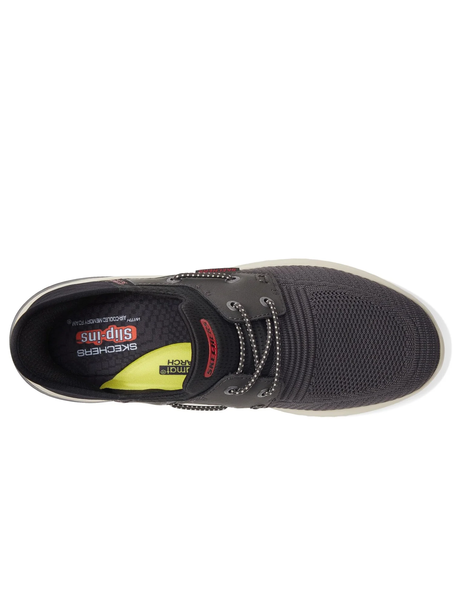 Кроссовки SKECHERS Delson 3.0 Roth Hands Free Slip-Ins — изображение 3 из 4, темно-серый черный