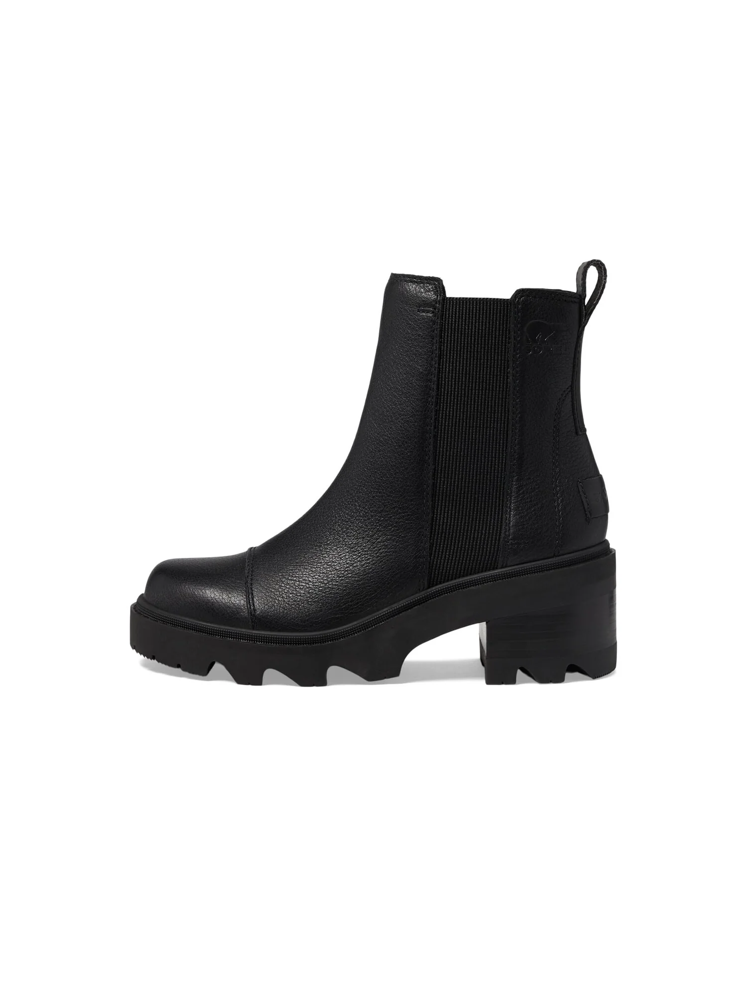 Ботинки женские Sorel Joan Now Chelsea из натуральной кожи — черный