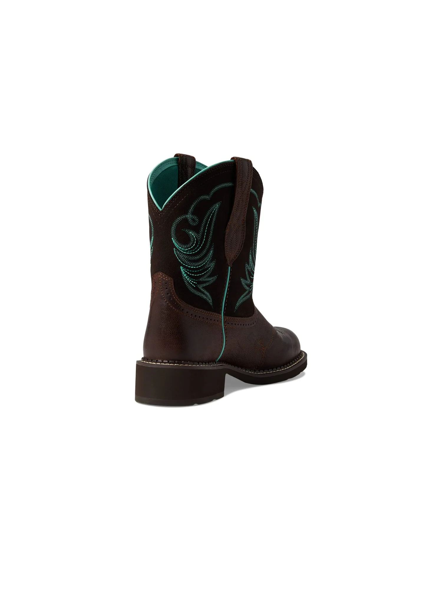 Сапоги женские Ariat Fatbaby Heritage Dapper ковбойские с узором — изображение 2 из 7, коричневый/зеленый