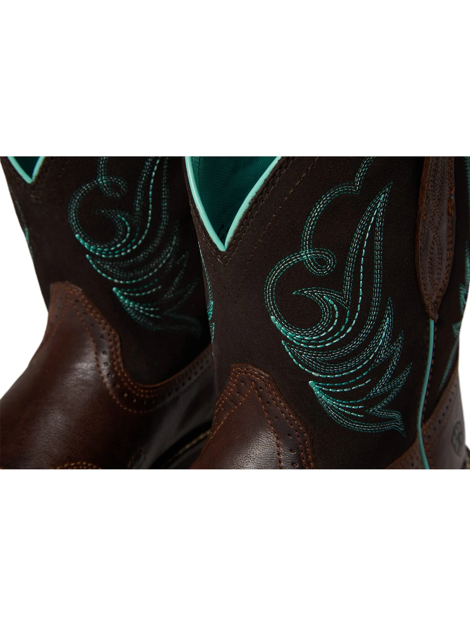Сапоги женские Ariat Fatbaby Heritage Dapper ковбойские с узором — изображение 5 из 7, коричневый/зеленый