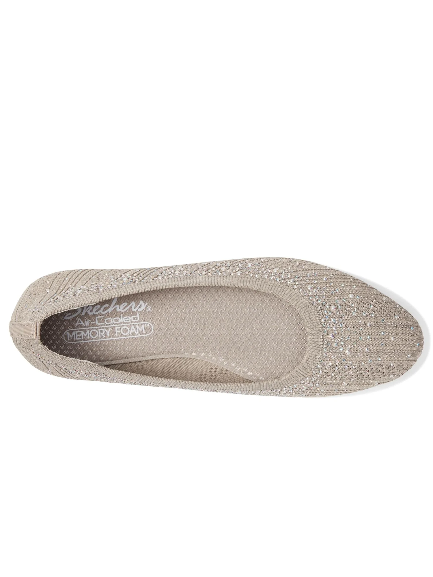 Туфли на плоской подошве SKECHERS Cleo 2.0 - Glitzy Daze — изображение 2 из 4, серый