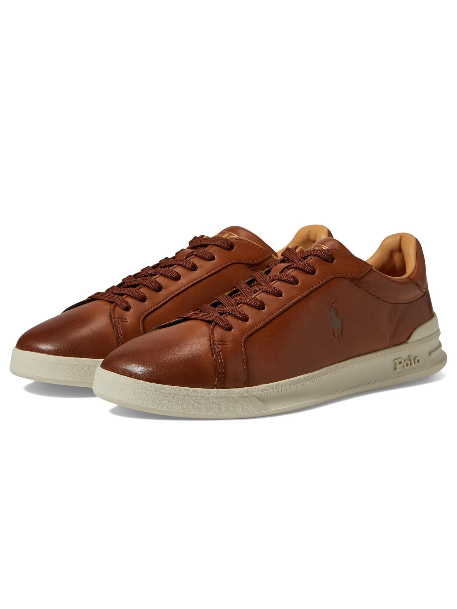 Кроссовки Polo Ralph Lauren Heritage Court II — изображение 2 из 4, коричневый