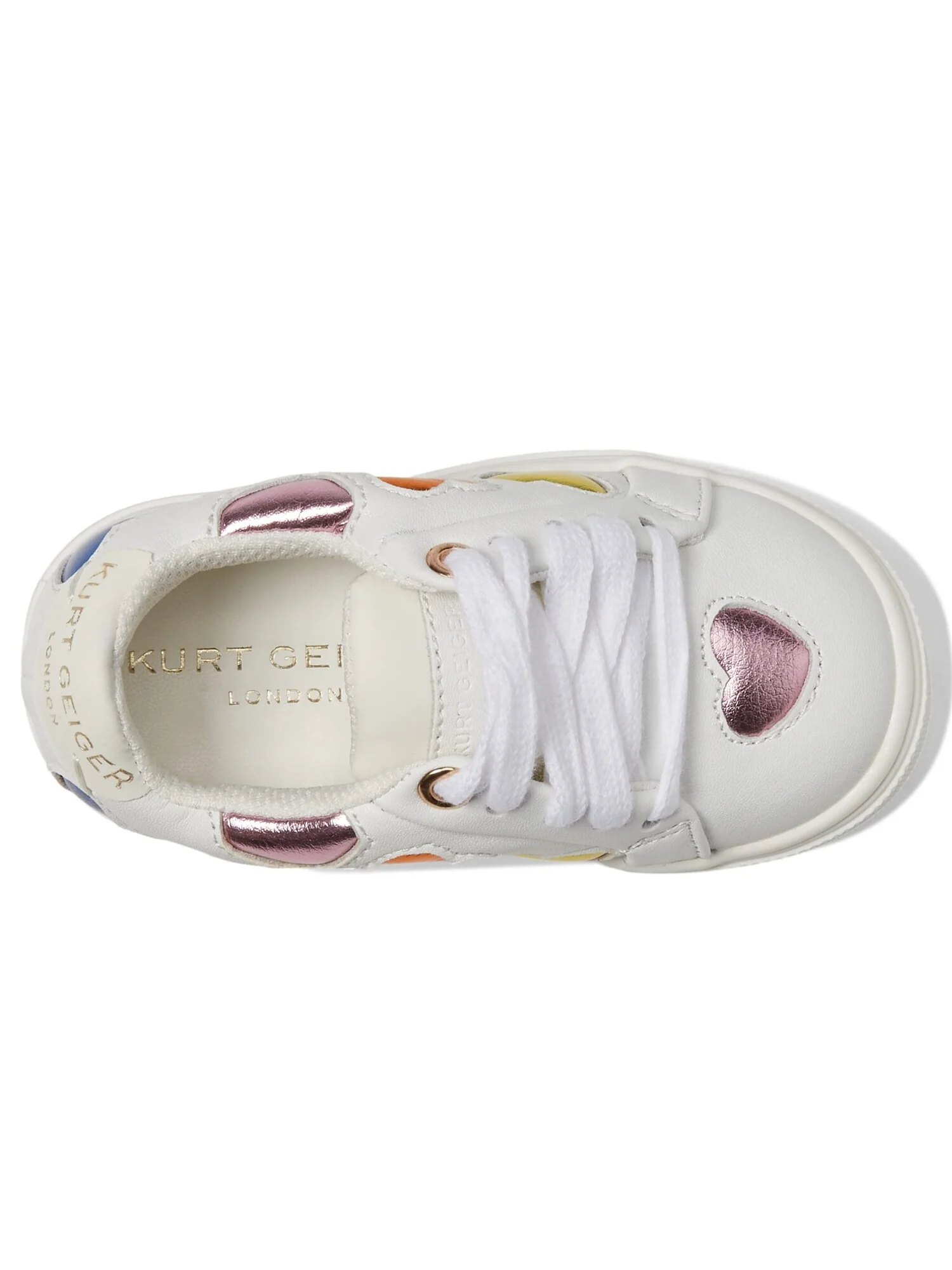 Кроссовки Kurt Geiger London Kids Mini Lane Love (Toddler) — изображение 6 из 6, белый
