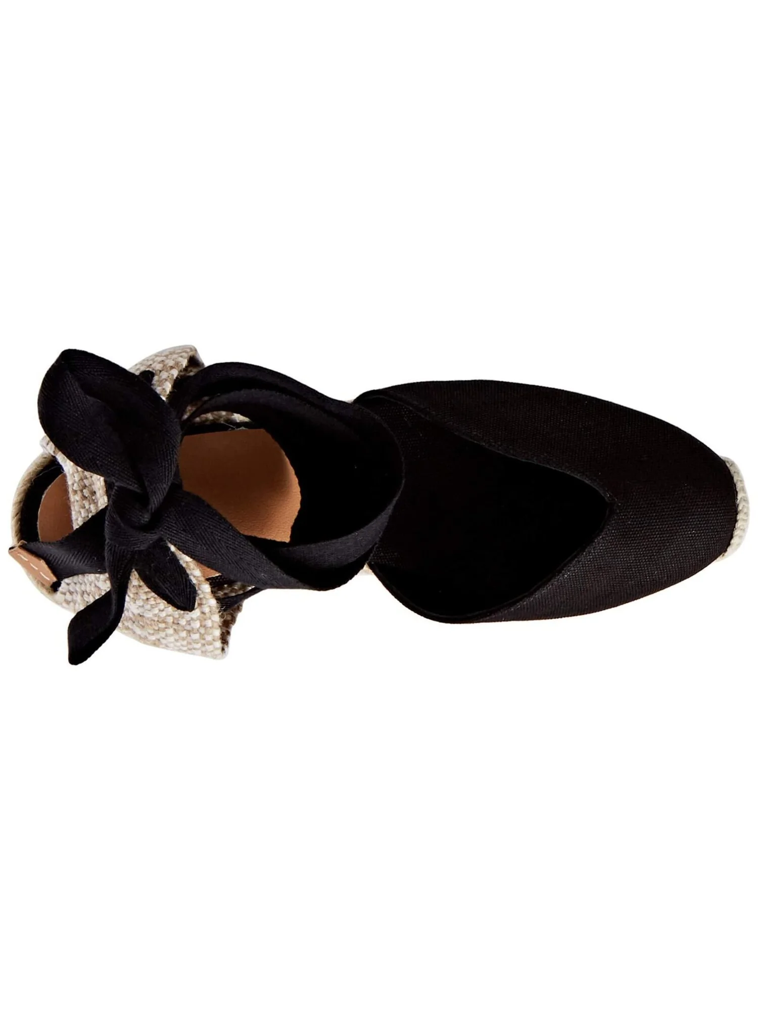 Туфли на каблуке CASTANER Chiara 80 mm Wedge Espadrille — изображение 2 из 6, черный