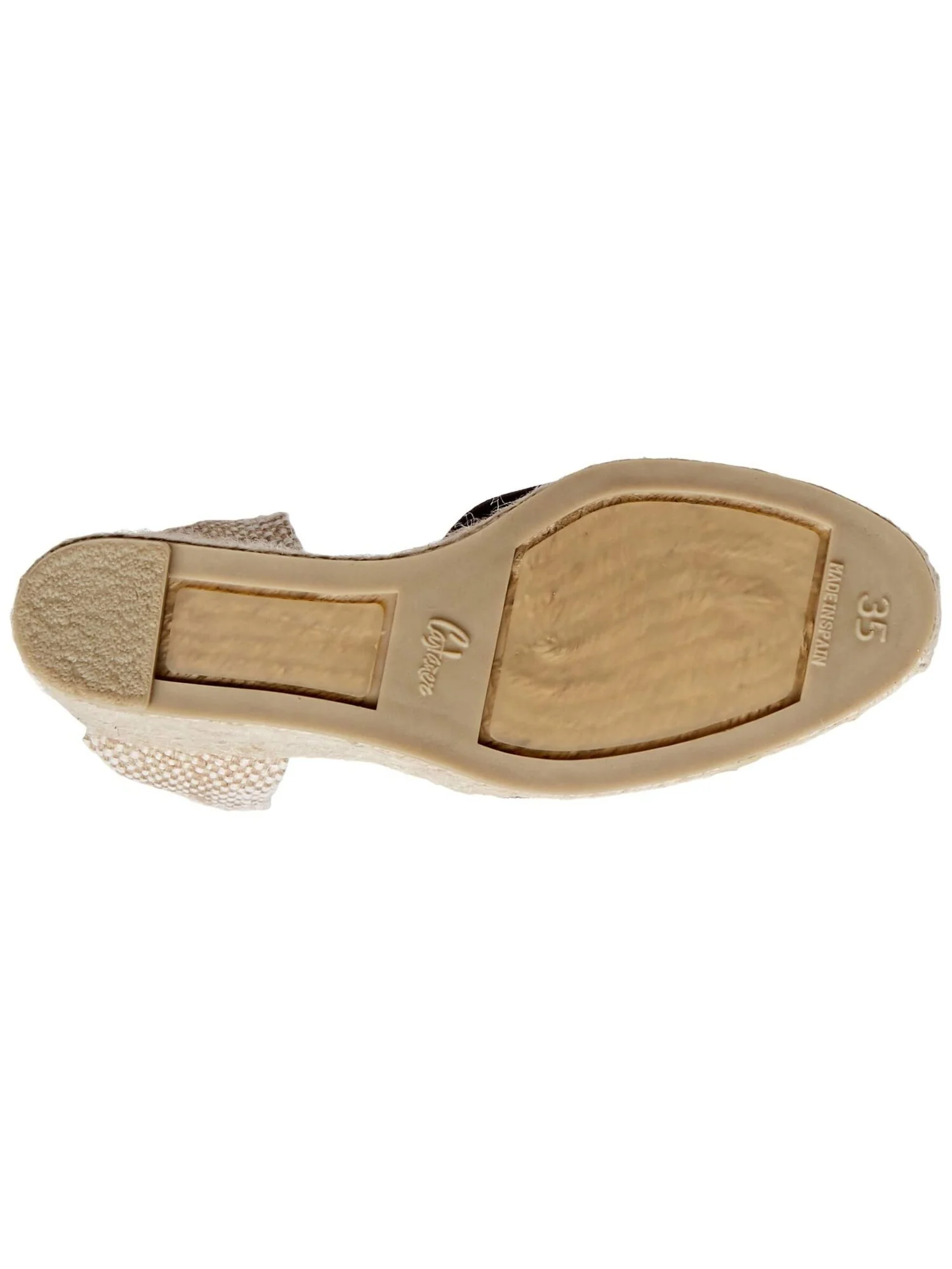 Туфли на каблуке CASTANER Chiara 80 mm Wedge Espadrille — изображение 3 из 6, черный