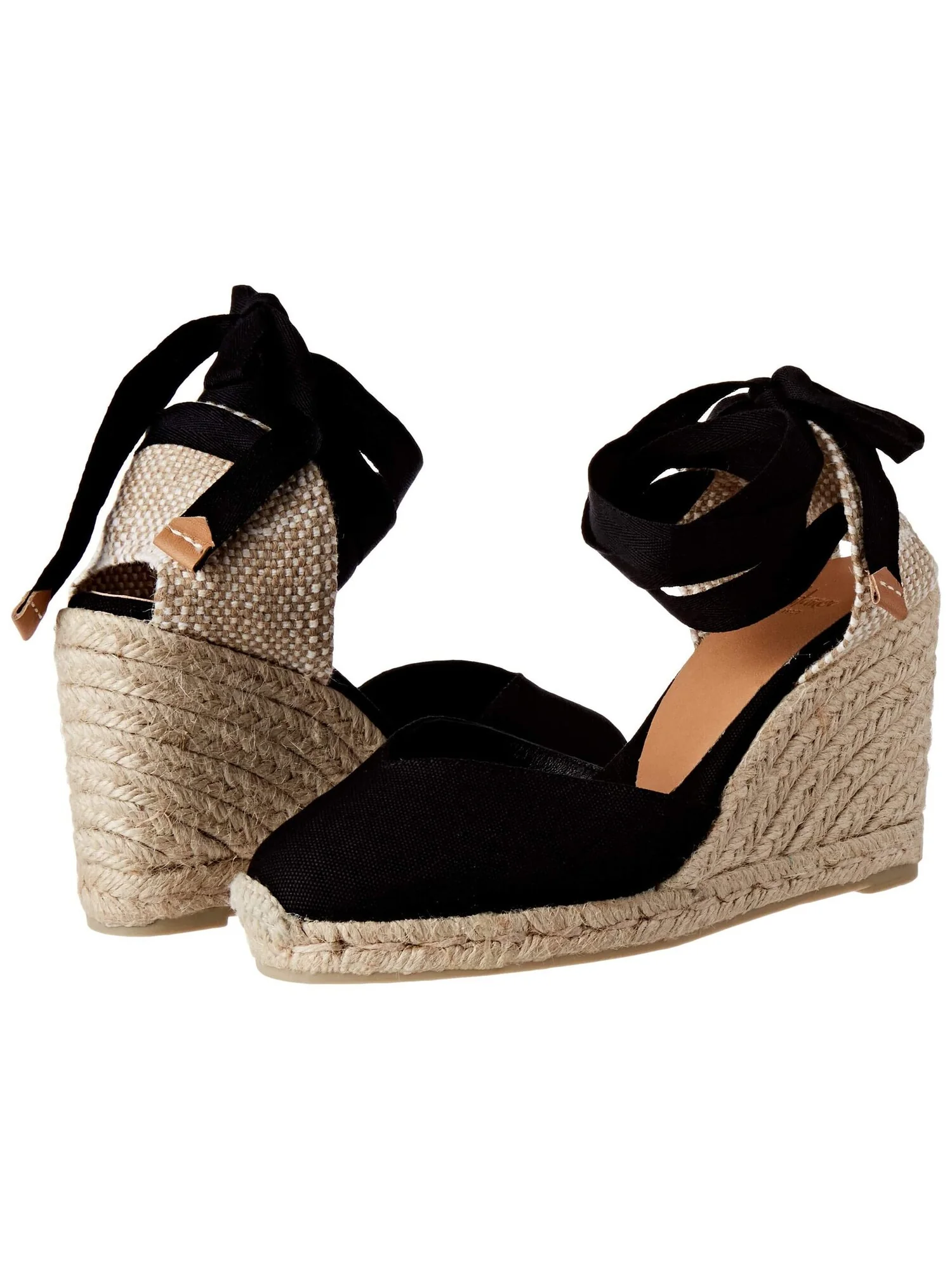 Туфли на каблуке CASTANER Chiara 80 mm Wedge Espadrille — изображение 5 из 6, черный
